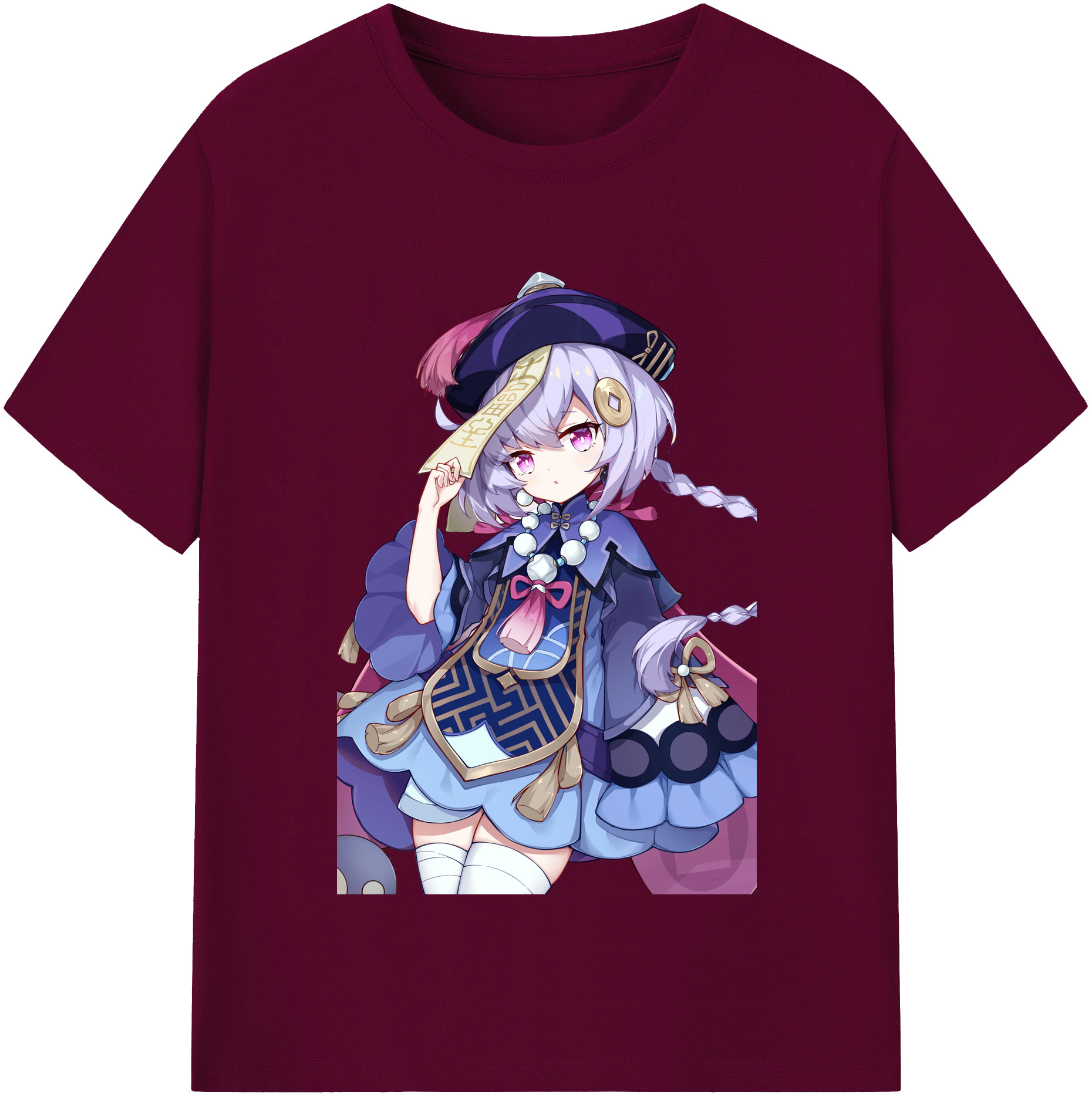 げんし神 七七 なな  genshin Nana レディースカジュアルプリントTシャツ（綿100％）